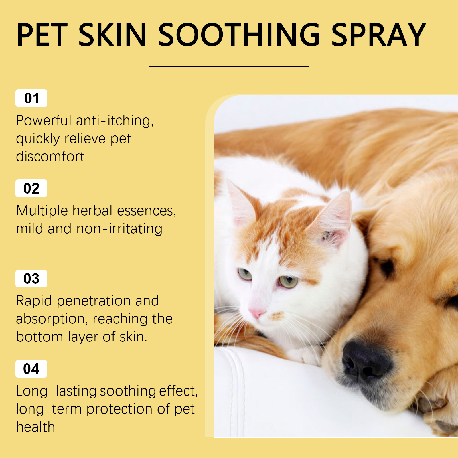 Pet Skin Care Spray With Mild Ingredients Relieve Pet Skin Discomfort External Care Spray