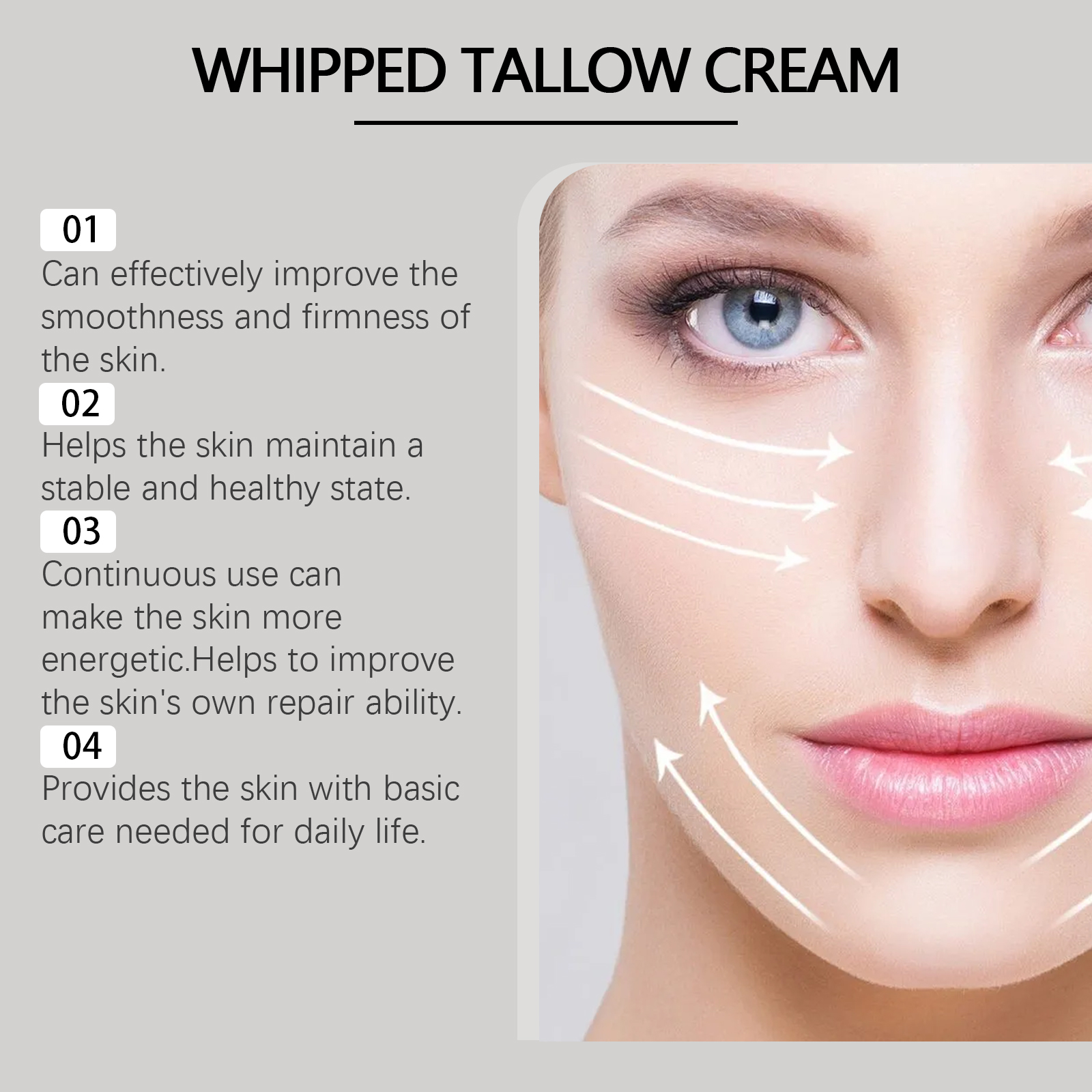 Tallow Moisturizing Body Cream Nourishes Hydrates Softens Tightens Skin For Body Care