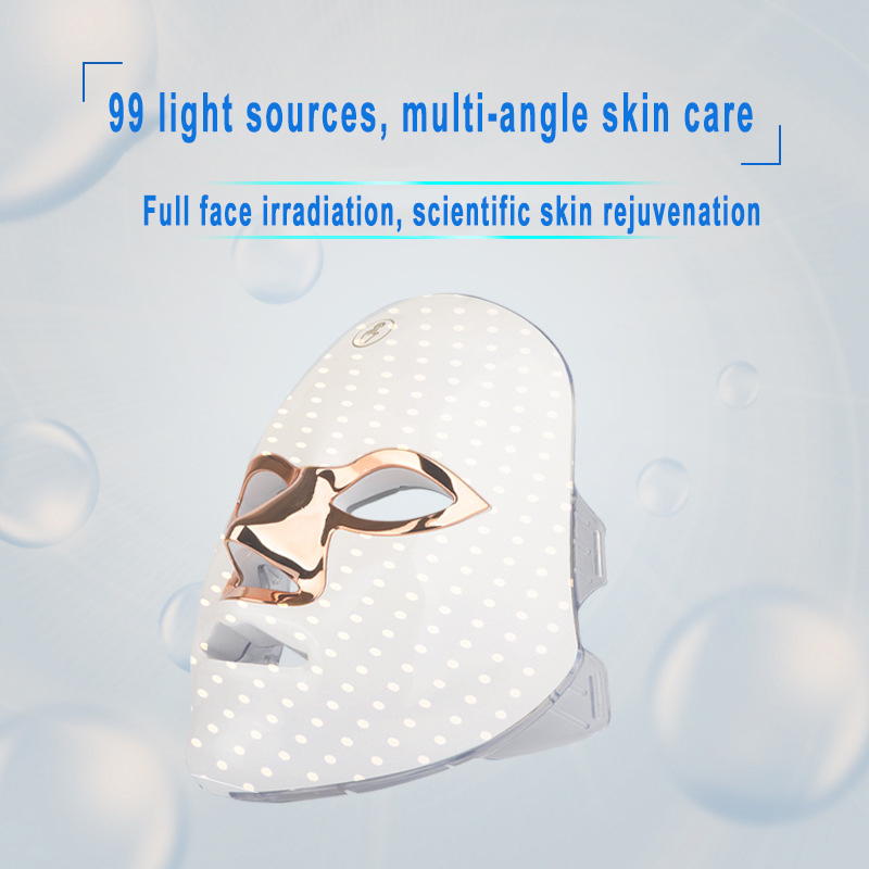 Home Use Led Red Light Therapy Facial Masks Photon Beauty Led Mask 7 Colors Skin Rejuvenation Lightening Whitening Facial Care