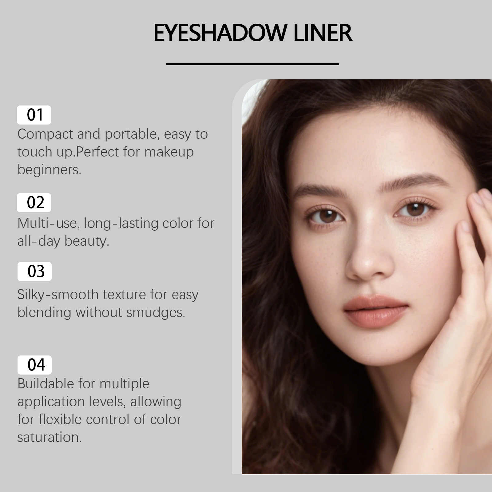 Dual Ended Eyeliner Pen Natural Silky Eye Makeup Define Line Long Lasting Smudge Proof Daily Eye Look