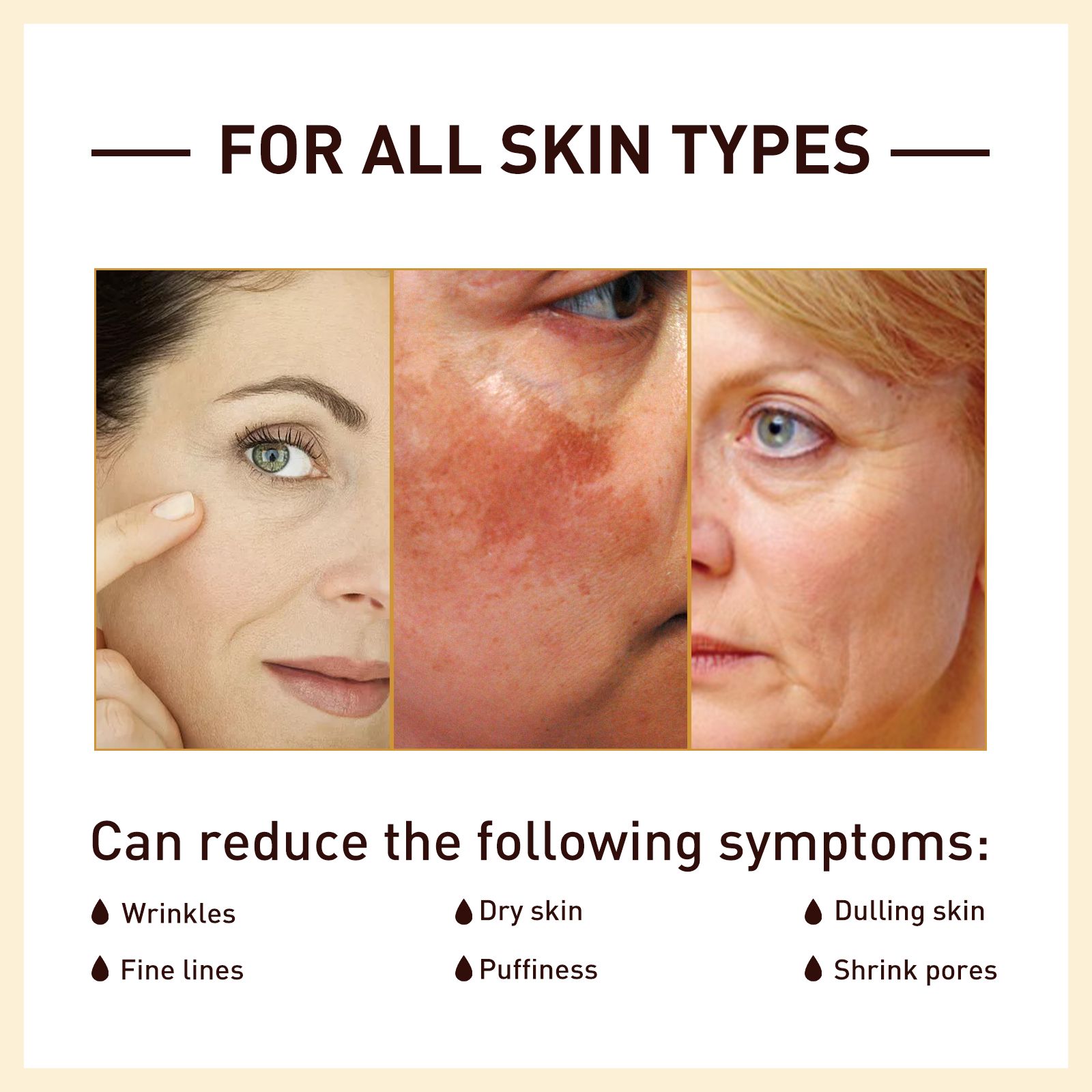 Rice Anti Wrinkle Serum Hydrating Firming Brightening For Daily Face Care 30ml