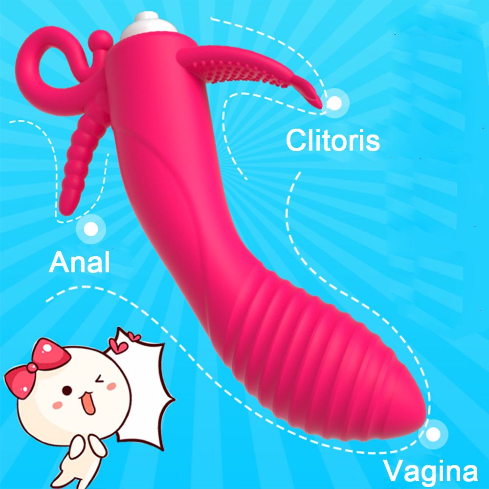 (Rose Red) Rabbit Vibrator for Women Female Masturbator G Spot Vibrating Wand Sex Toy Orgasm Couples Flirting Toy Rechargeable Massagers