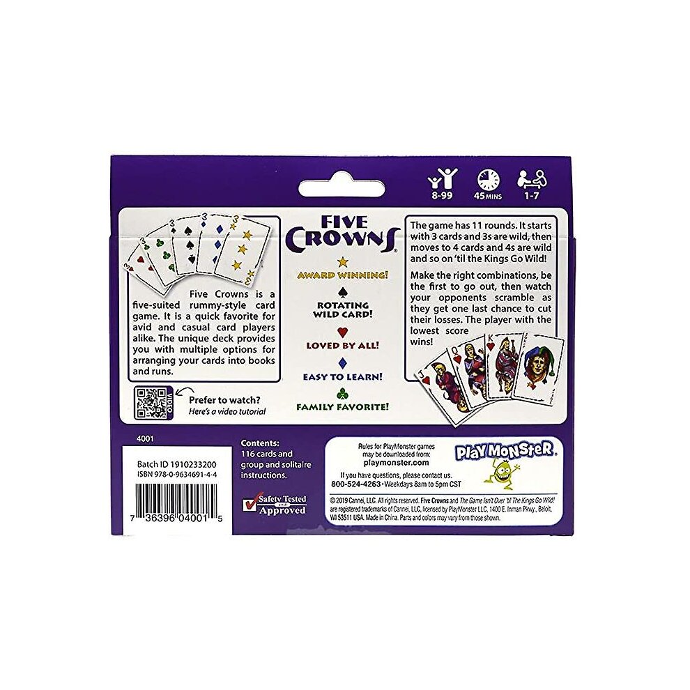 Enterprises Five Crowns Card Game