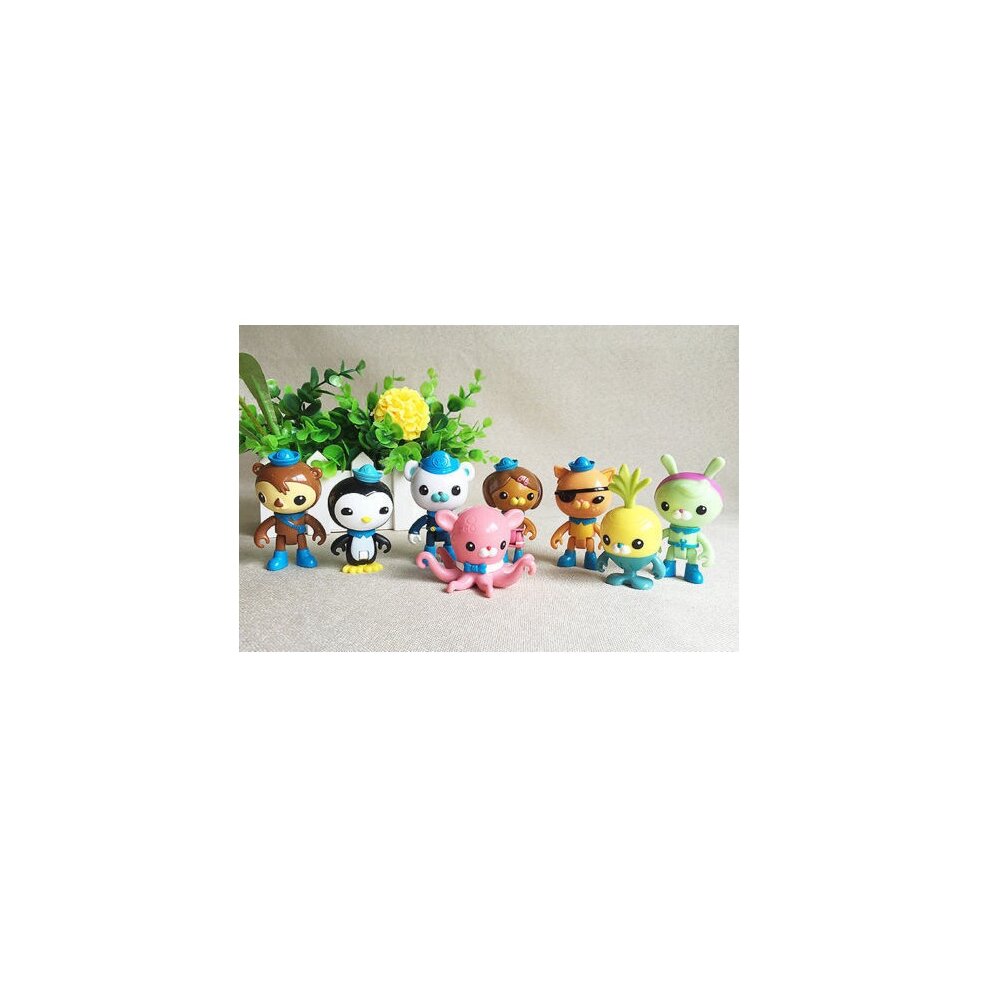 8pcs The Octonauts Action Figures Toys Captain Barnacles Medic Peso Kids Gifts