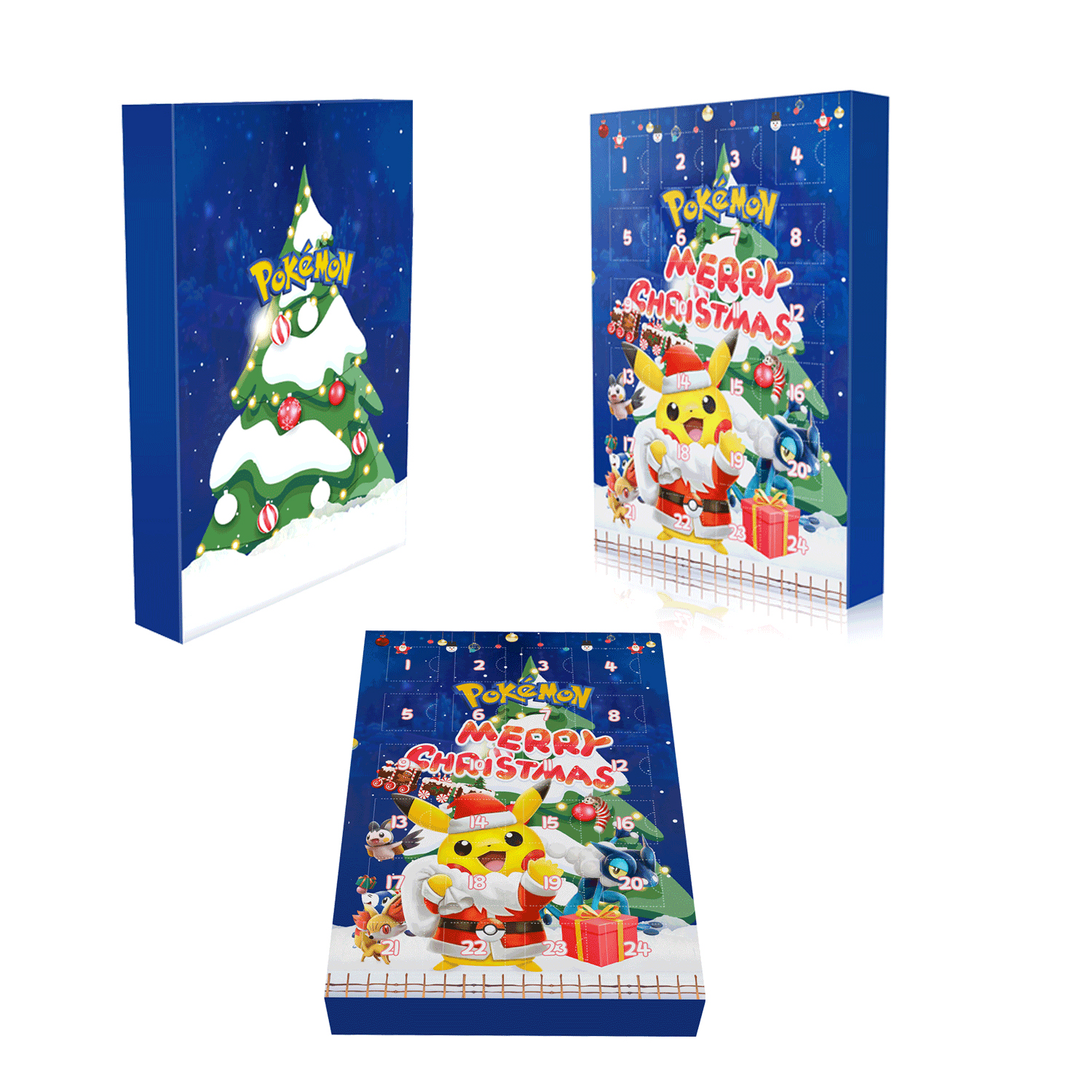 Pokemon Advent Calendar 2022 for Kids 24 Grid Mini Figure Toy 24 Days Christmas Countdown Calendar Anime Minifigures Stuffer Christmas Gifts 2022 for Kids Children