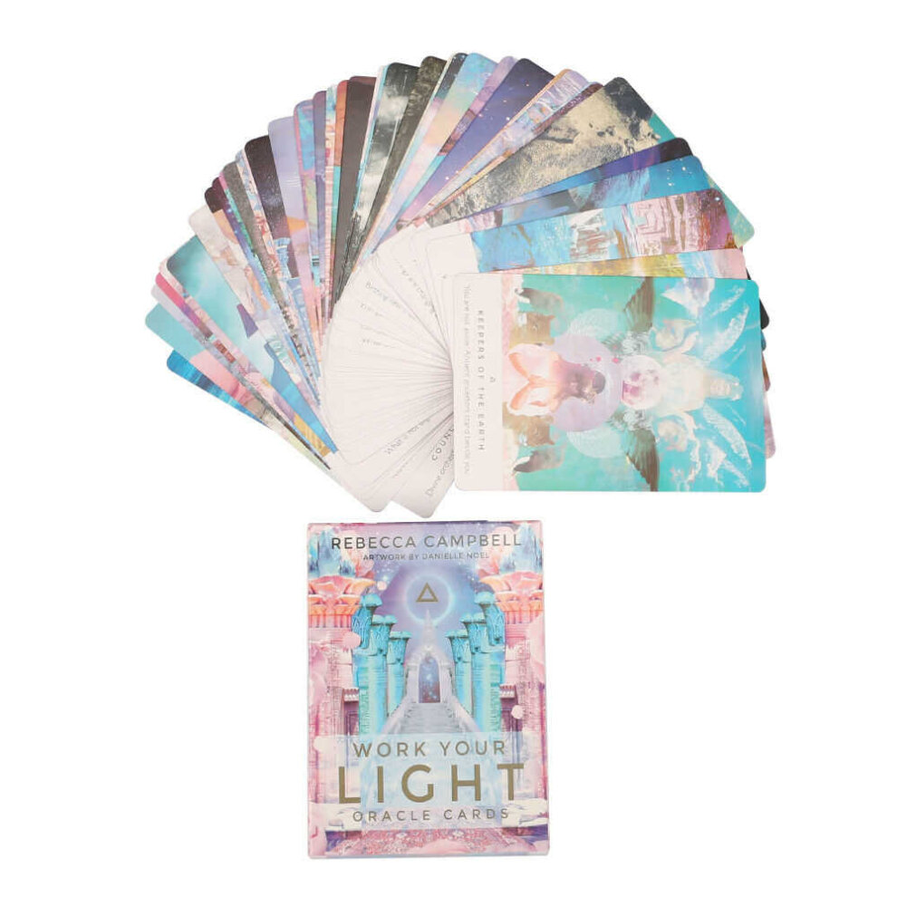 Tarot Card Work Your Light Oracle Cards 44 Card Deck and Guidebook Mind Body Spirit