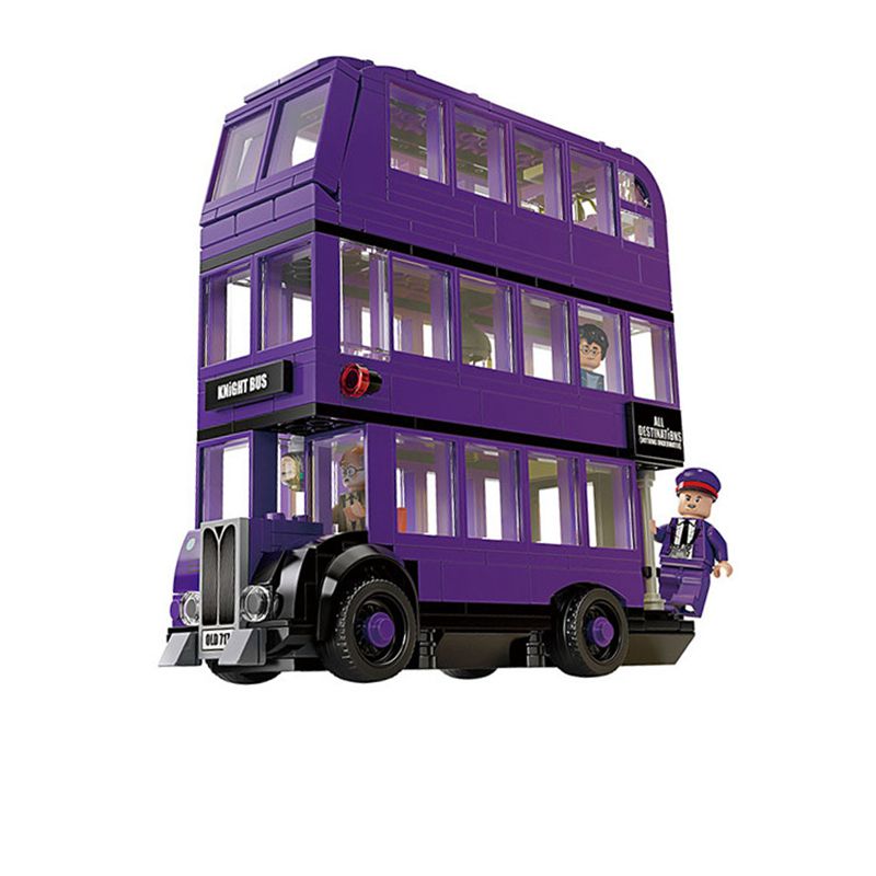 Harry Potter Knight Bus Toy Triple-decker Collectable Set With Minifigures Collectable Room Decor Accessory Set