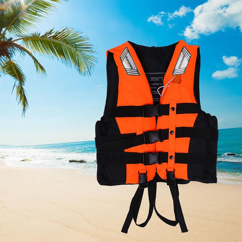 (Orange S) Life Jacket Adult Kids Unisex Life Vest Neoprene Lifejackets Buoyancy Aids Comfortable Adjustable for Motorboat Boating Kayaking Floatation Device Diving Swimming Fishing  Surfing Outdoor WaterSports