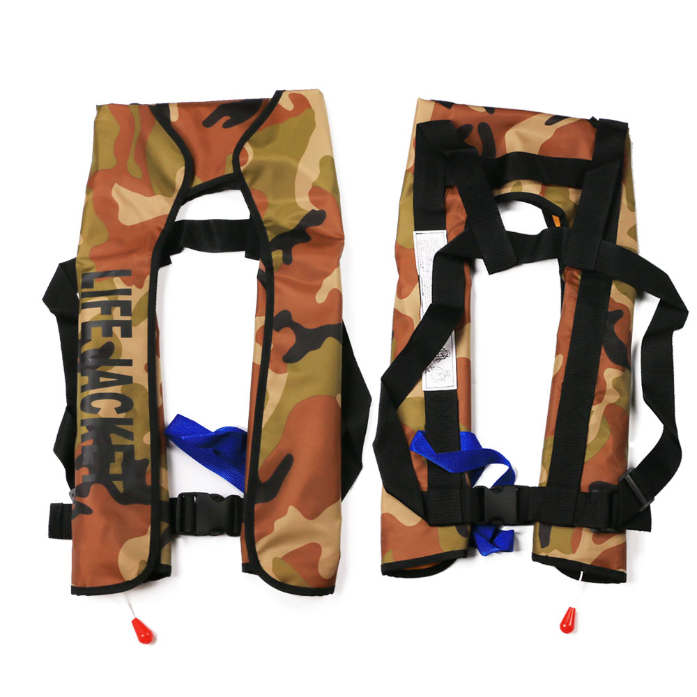 (Red) Life Jacket Inflatable Life Vests Automatic Buoyancy Aid Lifejacket Adjustable Comfortable for Boating Fishing Surfing Water Sports Swimming Kayaking Water Sports  Motorboat 150N