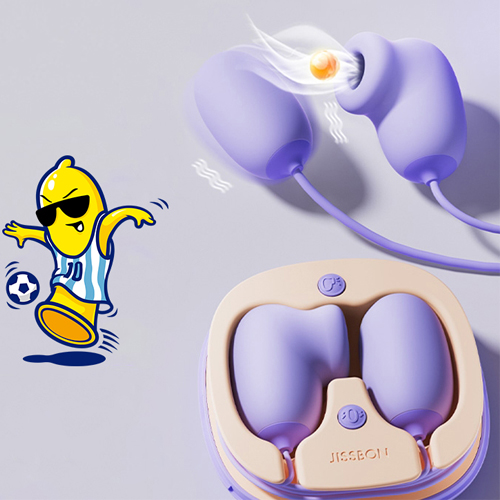 JISSBON Clit Vibrator Vacuum Sucking Woman Sex Toy 2 In 1 Egg Vibrator G-Spot Nipple Stimulation Vibrating Massager Adult Toys