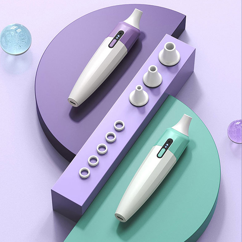 (Green) Visual Blackhead Remover Home Beauty Instrument Pore Deep Cleaner Vacuum Silicone Suction Head Cleansing Instrument APP HD Camera Function