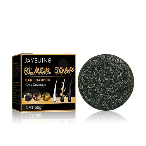 Hair Black Soap Hair Shampoo Moisturizing Deep Clean Scalp Thick Hair Care Soft Smooth Strong Firming 50g