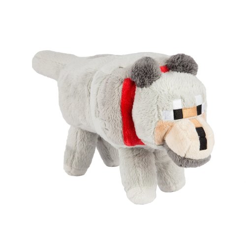 Minecraft 5955 Licensed 15 Grey Wolf Plush