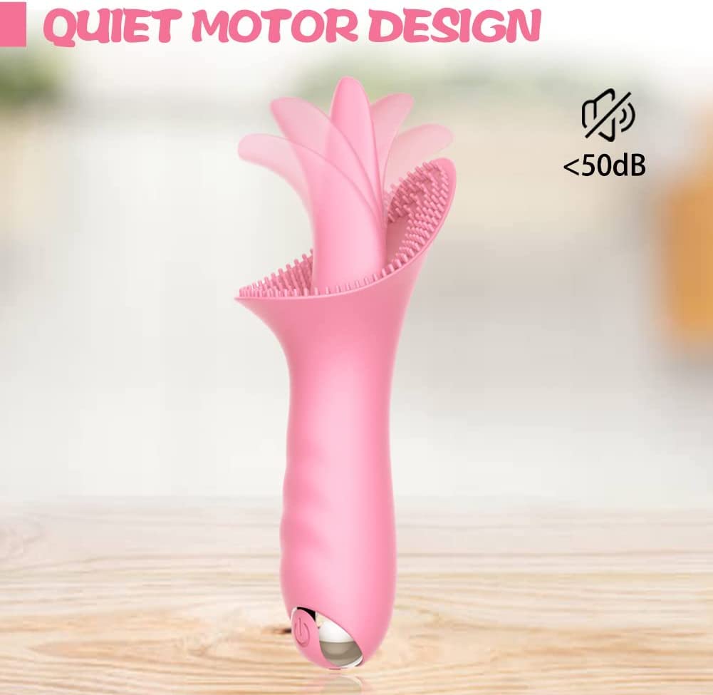 Clitoral Stimulator Tougue Licking Vibrator Clit Vagina Nipple Masturbator G-Spot Stimulator Dildo Adult Sex Toy for Couples and Women