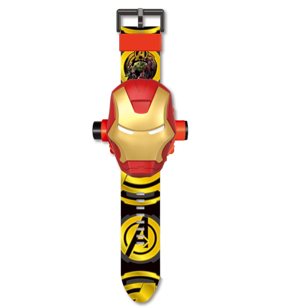 Iron Man Kids Electronic Projection Watches Flip w/24 Toys Marve