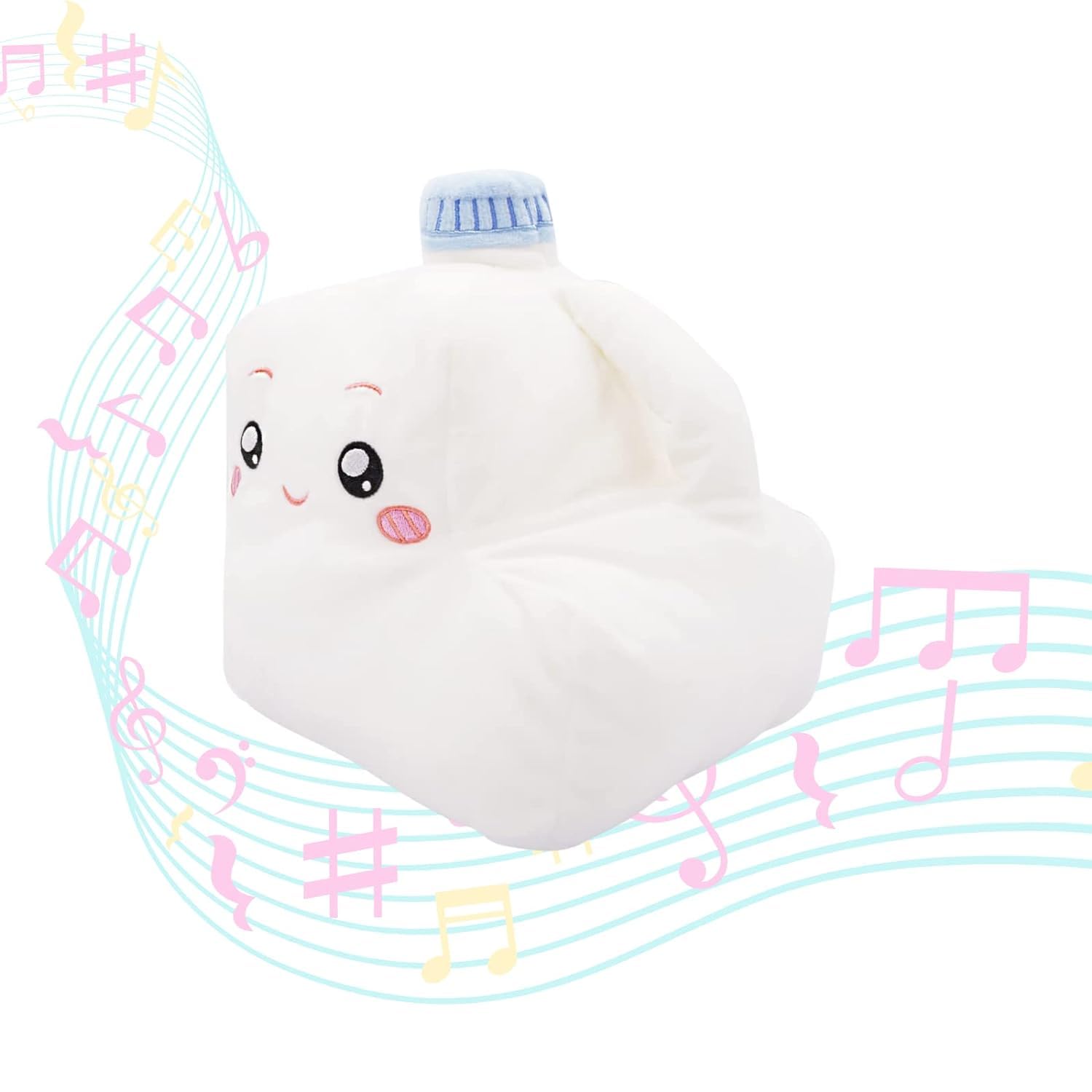 (Milky Plush Toy) LANKYBOX Milky Plush Toy with Singing Voice Cute Plush Doll Musical Soft Stuffed Toy for Friends and Fans