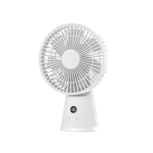 Rechargeable Portable Fan Circulating Natural Wind Camping Supplies Mini Fan Ventilator With Night Light Tabletop Electric Fan