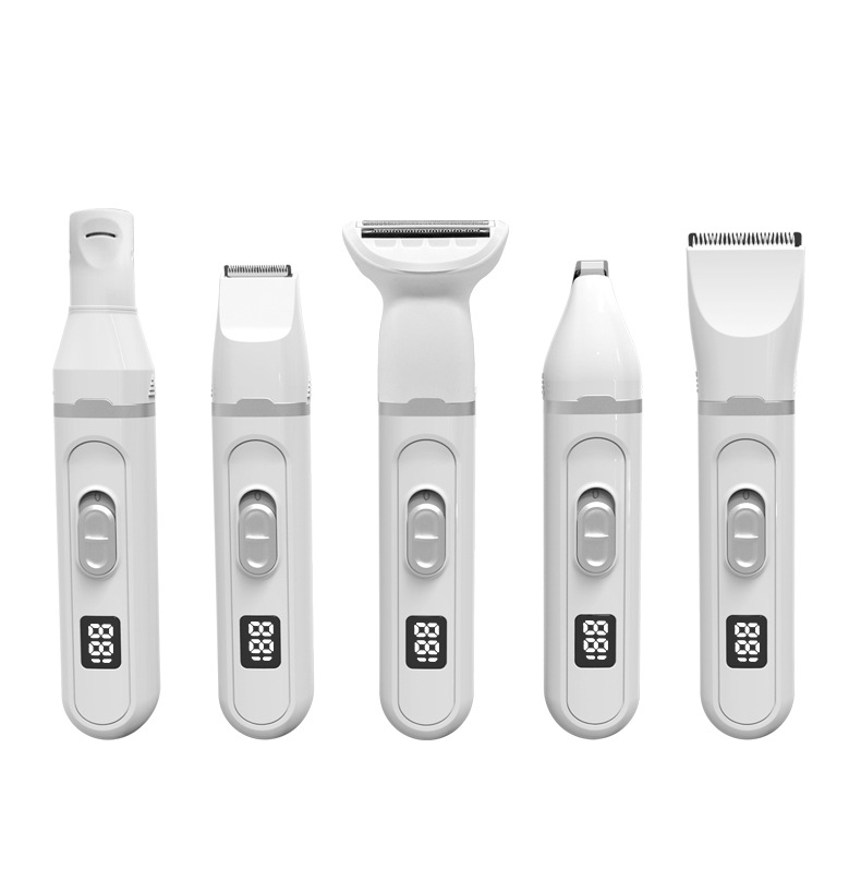 Multi-Functional Electric Shaver with USB Charging - LCD Display Hair Removal Device