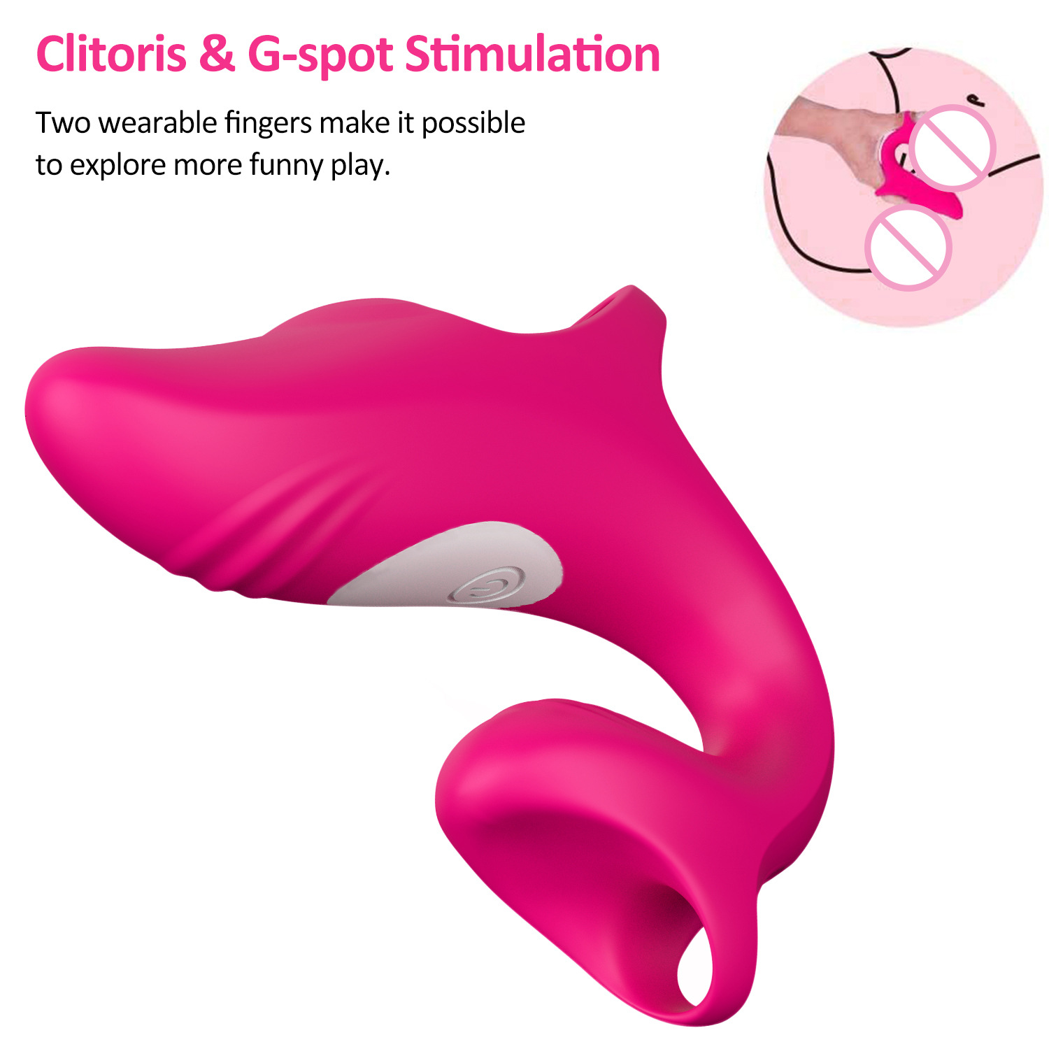 Finger Vibrator Sex Toys for Women Mini Vibrators Bullet Adult Couples Sex Toy for G Spot Clitoral Nipple Stimulate with 12 Vibration Female Vibrators