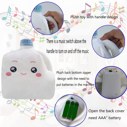 LANKYBOX Milk Musical Doll New Baby Singing Milky Plush Toy Stuffed Soft Doll