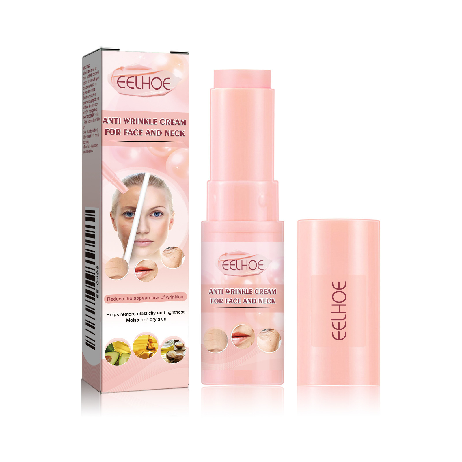 (1pc) Wrinkle Bounce Multi Balm Stick Fade Fine Lines Nourish Brighten Moisturize Face Cream Lifting Firming Tightening Collagen Stick Korean Cosmetics Skin Care