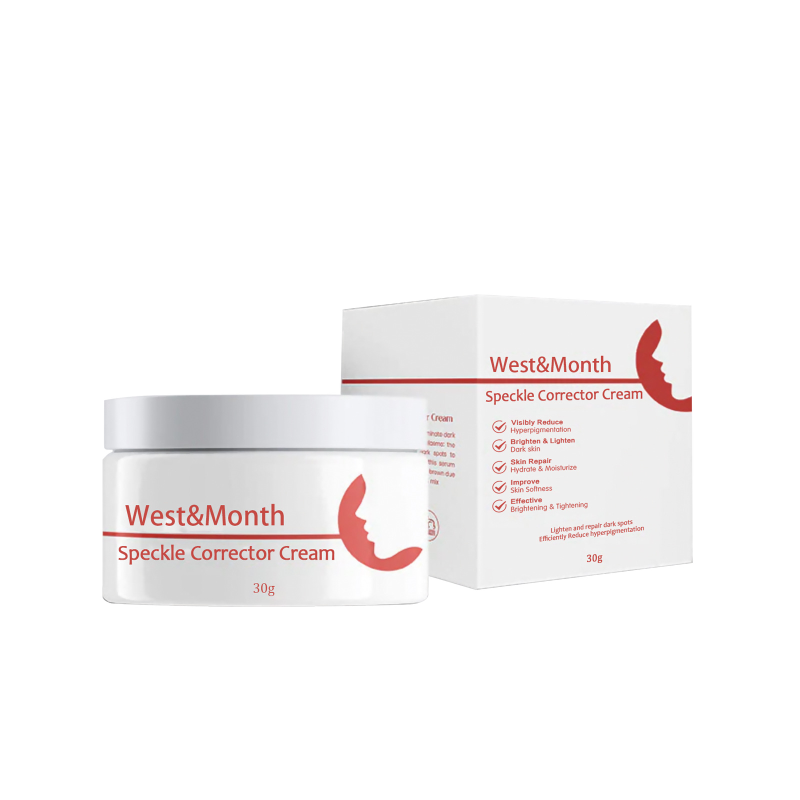 (1PC) Dark Spots Remover Cream Face Cream Fade Uneven Pigment Brightening Shrink Pores Moisturize Lighten Soften Improve Dull Skin Reduces Fine Lines Facial Care
