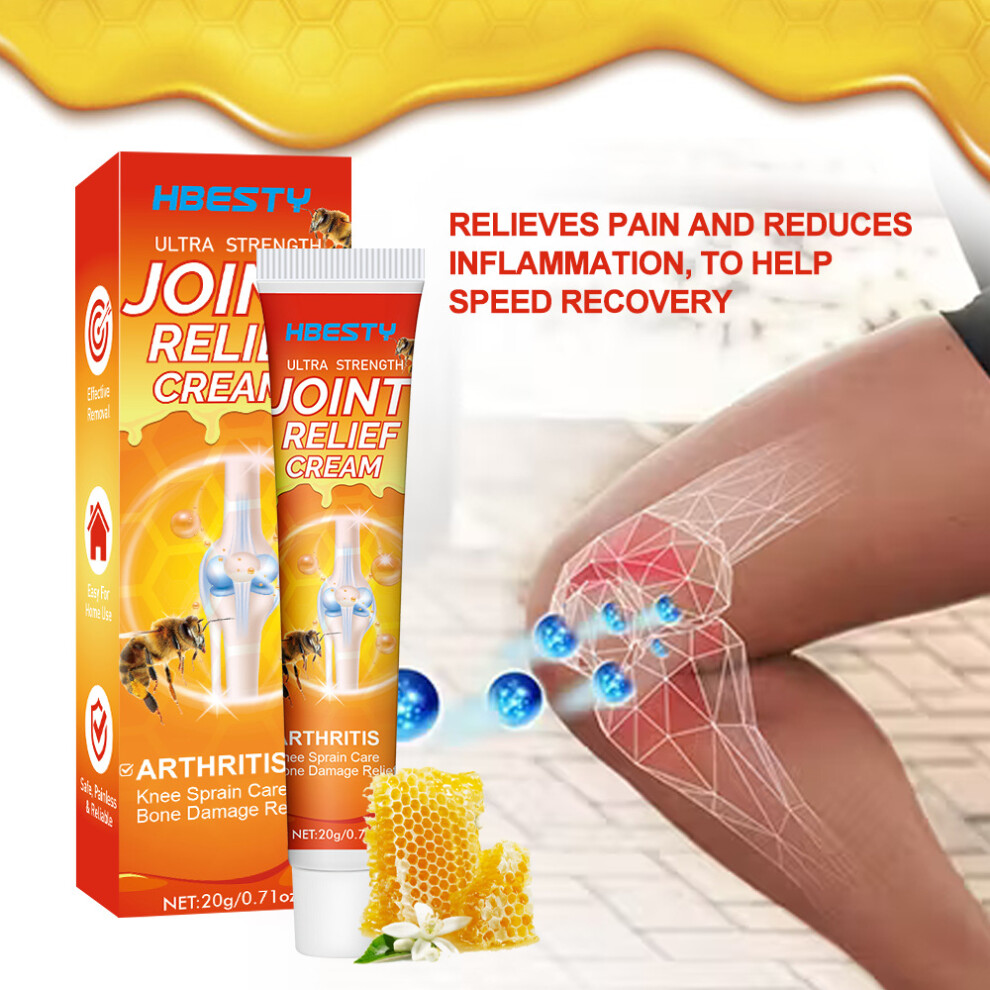 Hbesty Allpurpose Bee Venom Massage Gel For Knee And Ankle Relief With Calming Herbal Aroma