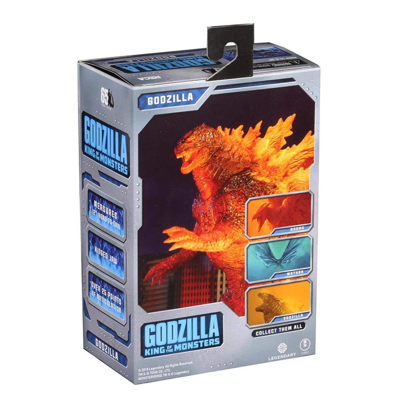 NECA 2019 Movie Version Red Lotus Godzilla Nuclear Blast Monster Movable Action Figure Model Collectible Toy For Display Collection Decoration Gift