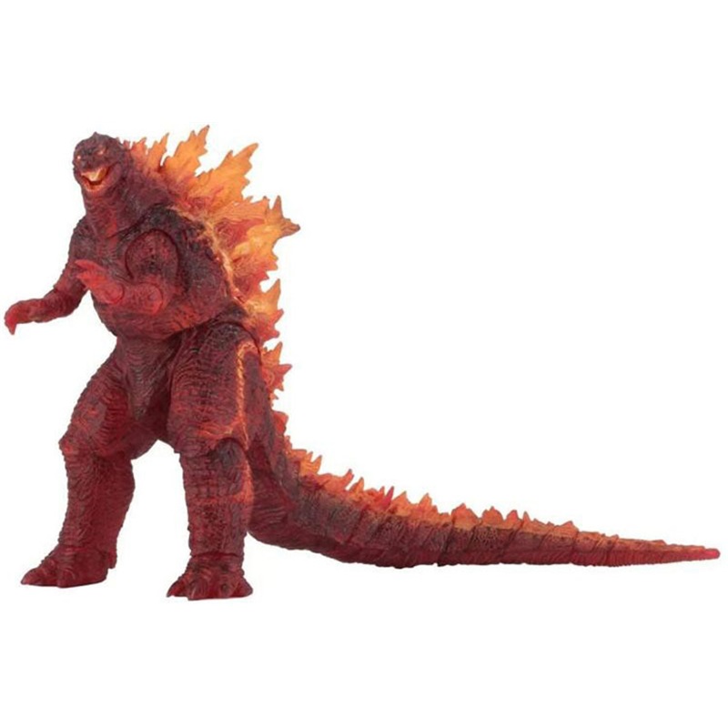 NECA 2019 Movie Version Red Lotus Godzilla Nuclear Blast Monster Movable Action Figure Model Collectible Toy For Display Collection Decoration Gift