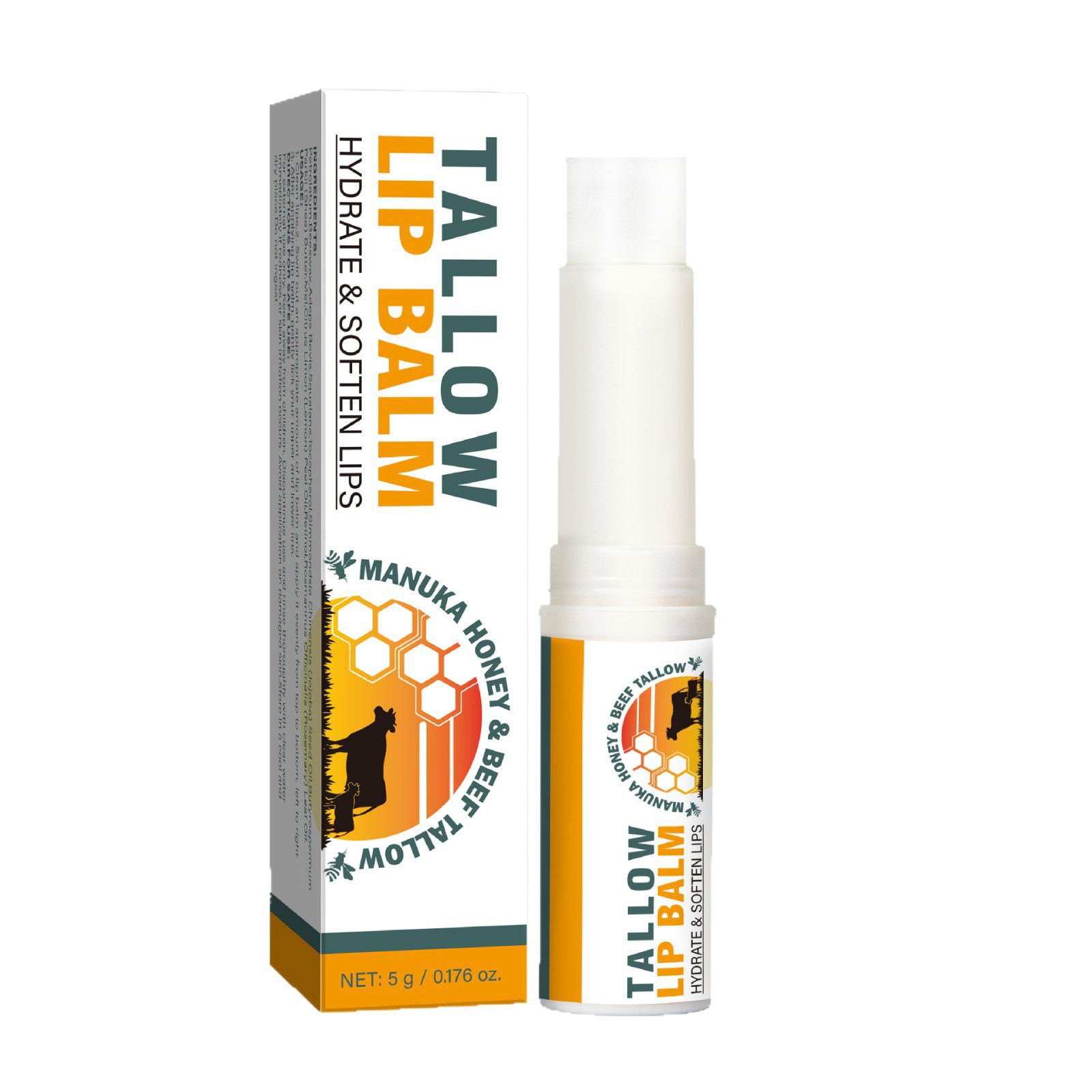Tallow Lip Balm Moisturizing Nourishing Soothing For Dry Chapped Lips Daily Hydrating And Repair Care