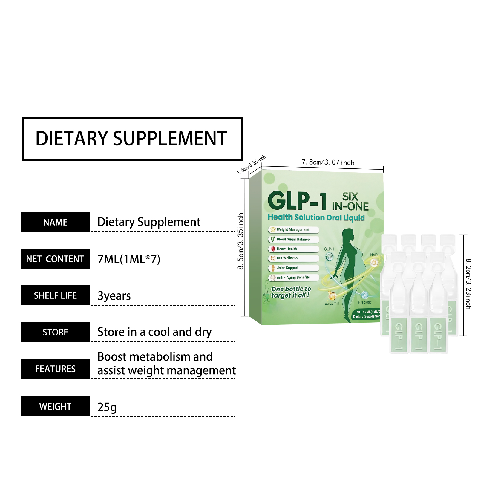 Body Care Drops Daily Boost Physical Vitality Mild Nourish Care Slim Figure Dietary Supplement Goods