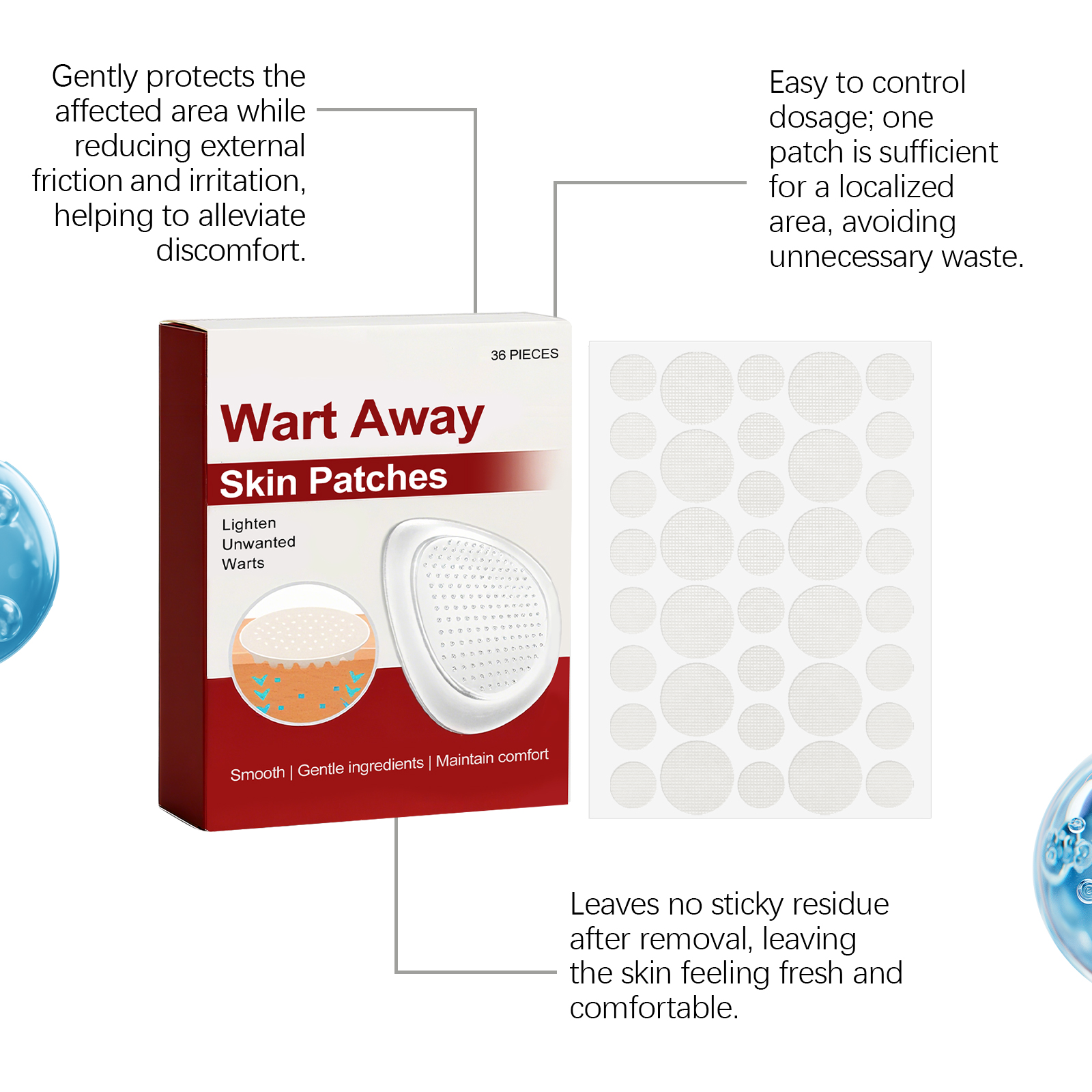 Local Skin Care Patch Breathable SkinFriendly NonSticky NonTight Daily Partial Skin Care Protect Patch Gentle Comfort Soft Light Mild