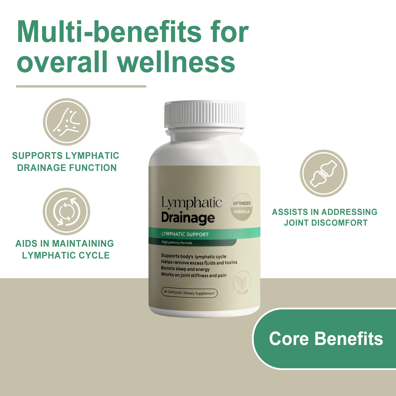 Body Care Capsules Mild Daily Supplement Boost Physical Vitality Ease Body Discomfort For Routine Internal Nourishment