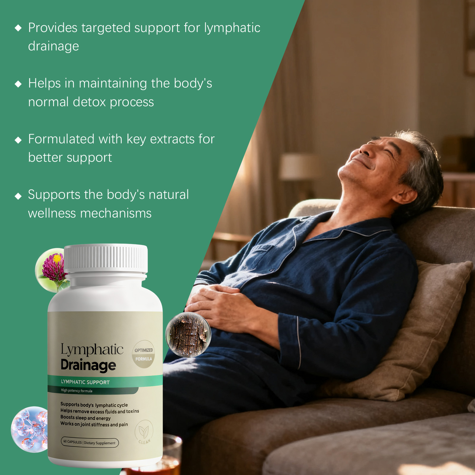 Body Care Capsules Mild Daily Supplement Boost Physical Vitality Ease Body Discomfort For Routine Internal Nourishment