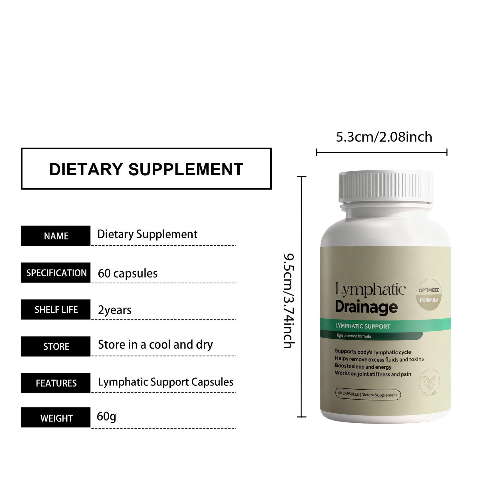 Body Care Capsules Mild Daily Supplement Boost Physical Vitality Ease Body Discomfort For Routine Internal Nourishment