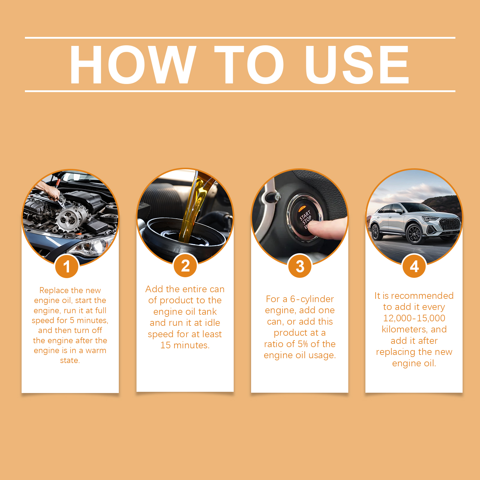 Auto Engine Protection Liquid Antiwear Rust Remove Clean Noise Stop Surface Renovate Car Internal Mechanical Components