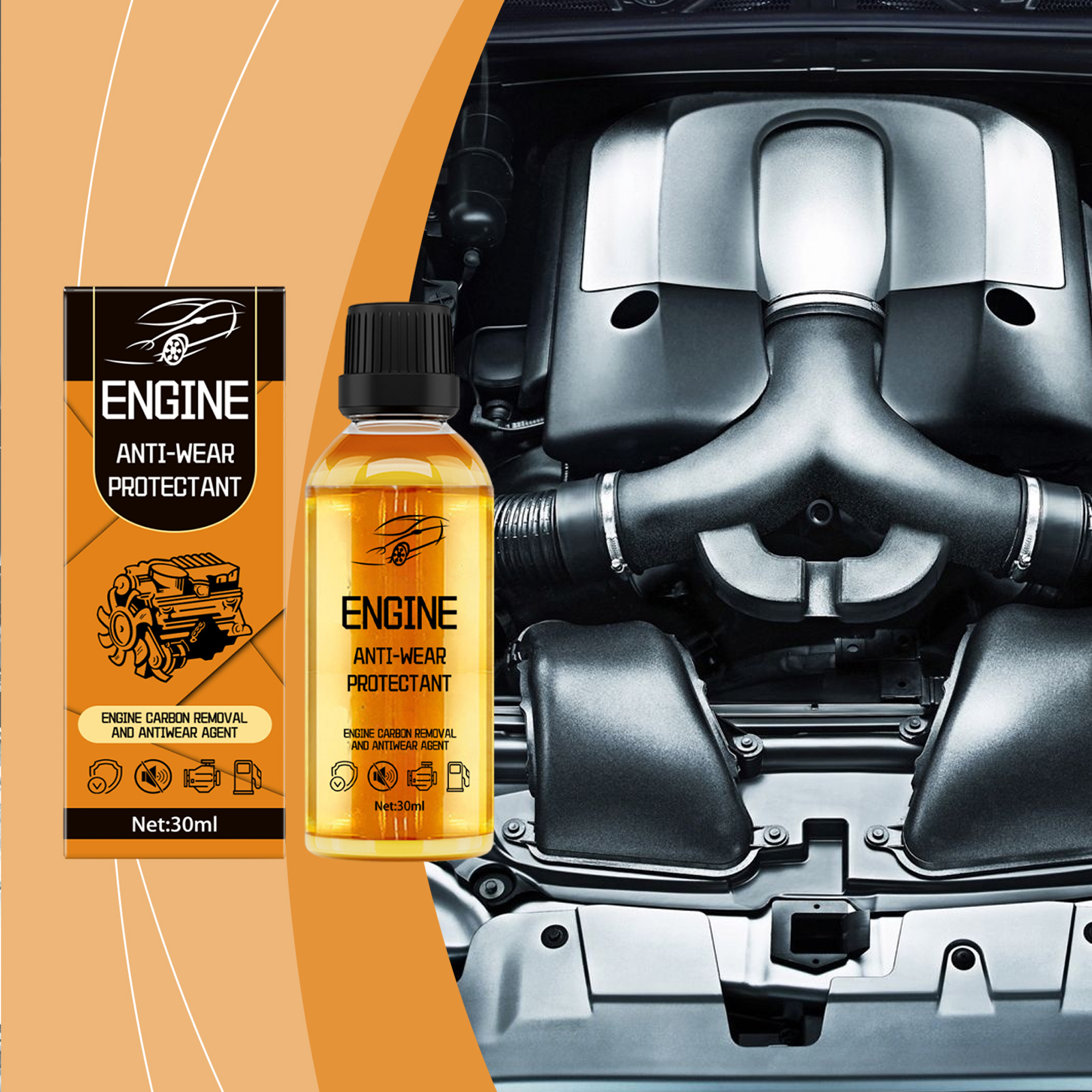 Auto Engine Protection Liquid Antiwear Rust Remove Clean Noise Stop Surface Renovate Car Internal Mechanical Components