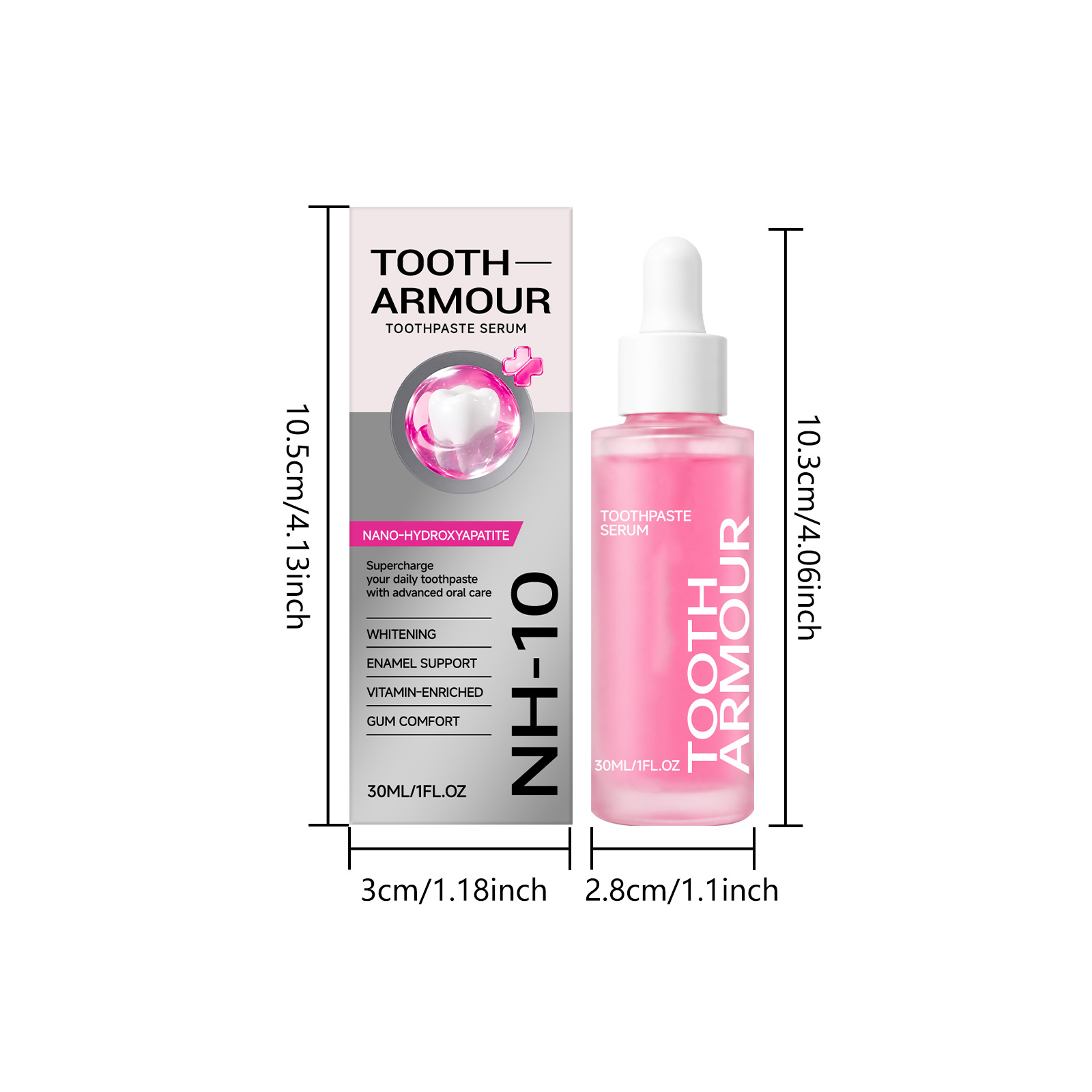 Nicotinamide Brightening Teeth Beauty Essence Light Texture Small Portable Whiten Tooth Freshen Breath Daily Use