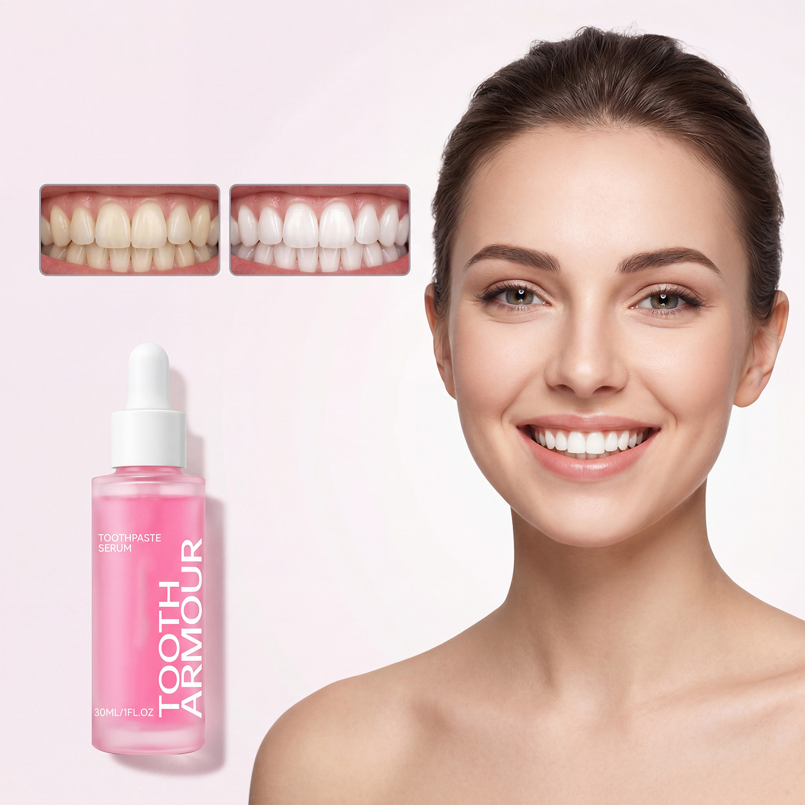 Nicotinamide Brightening Teeth Beauty Essence Light Texture Small Portable Whiten Tooth Freshen Breath Daily Use