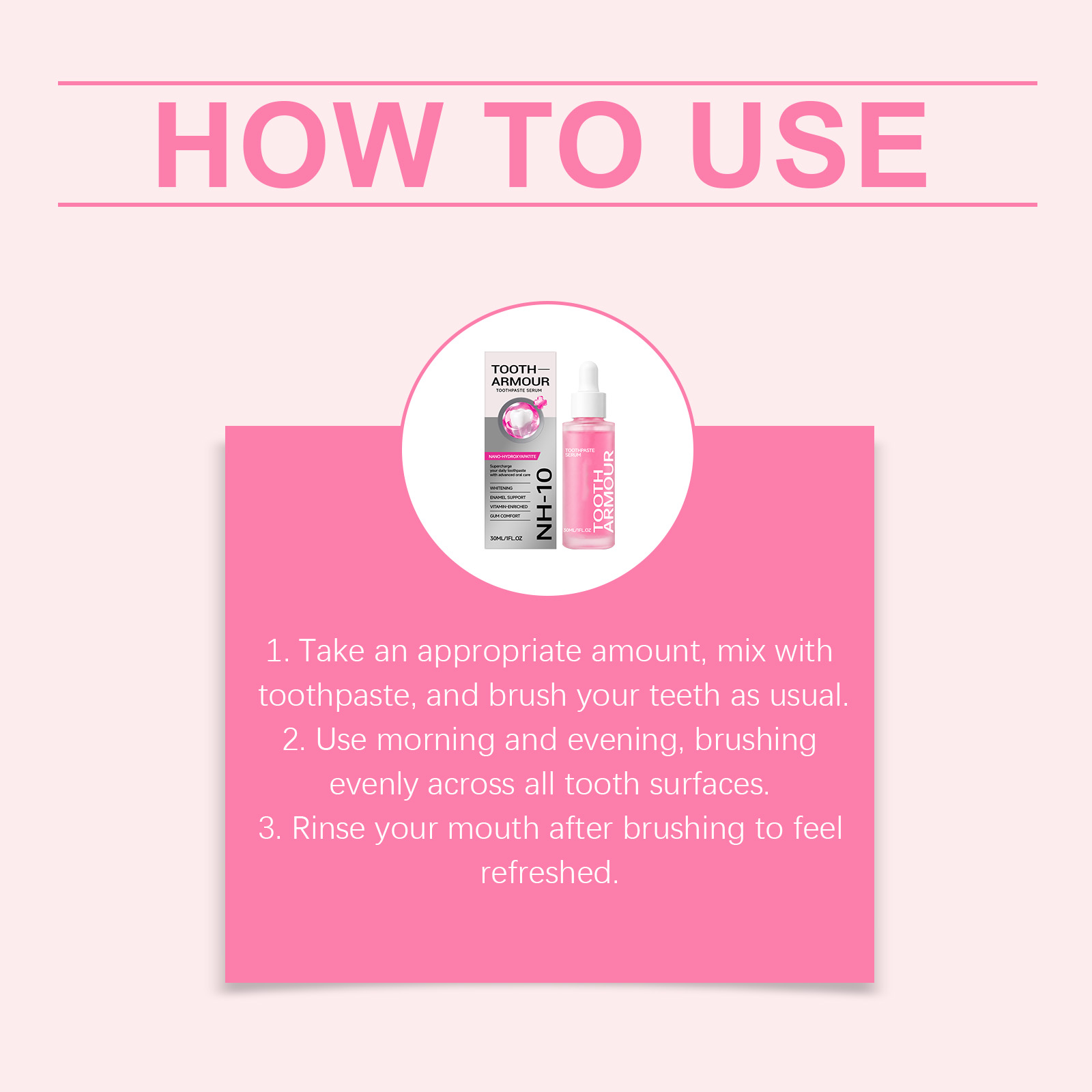 Nicotinamide Brightening Teeth Beauty Essence Light Texture Small Portable Whiten Tooth Freshen Breath Daily Use