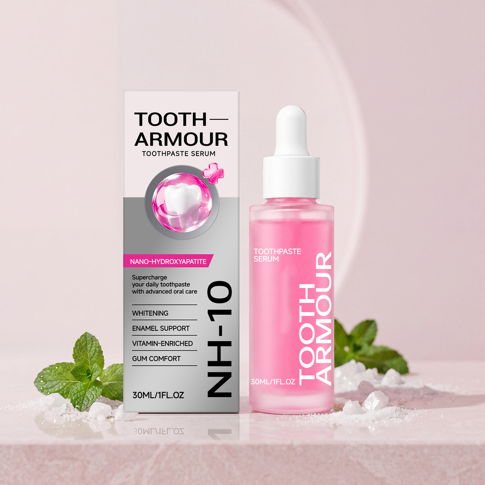 Nicotinamide Brightening Teeth Beauty Essence Light Texture Small Portable Whiten Tooth Freshen Breath Daily Use