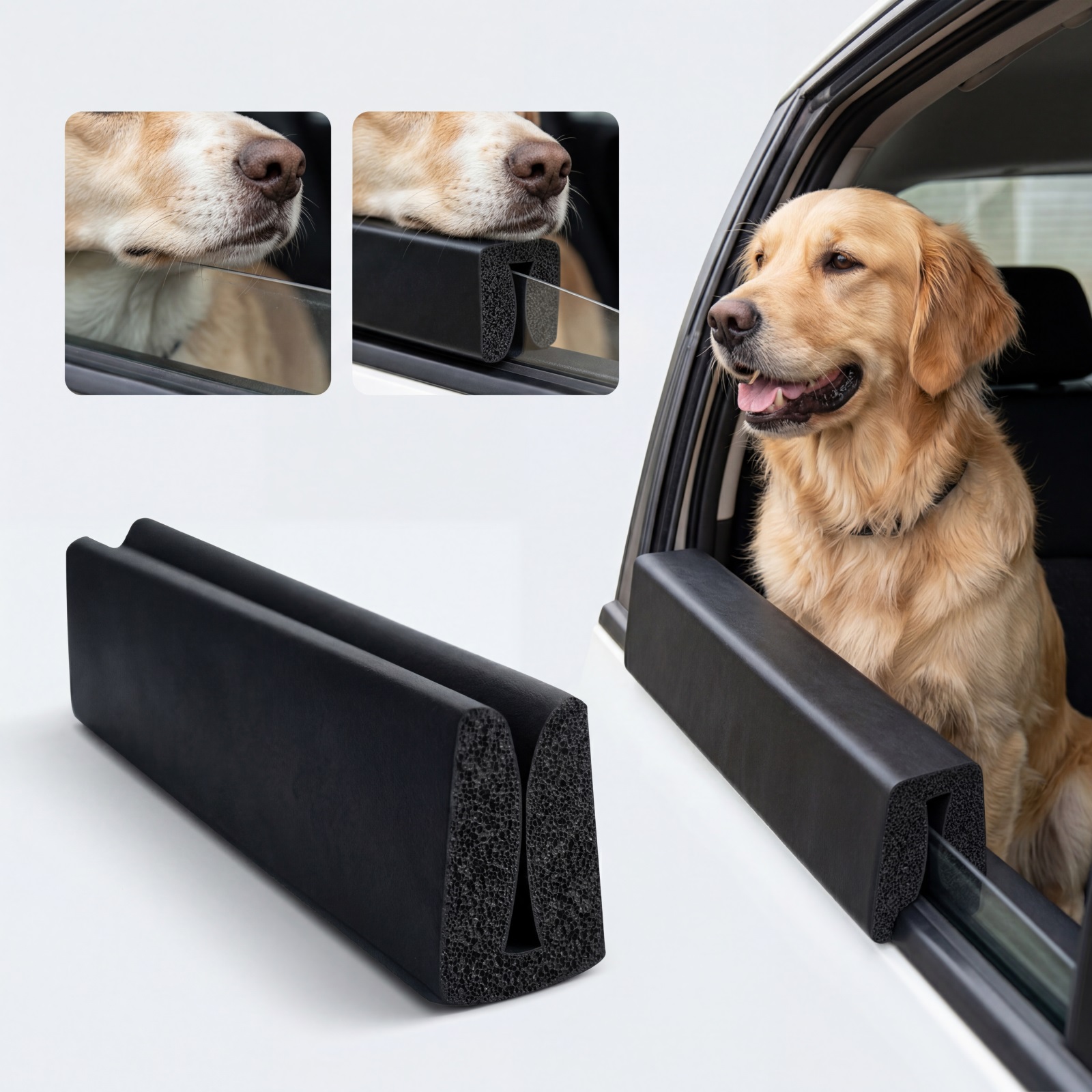 Dog Window Chin Rest Hanging Car Headrest Soft Material Daily Care Easy Mount For Pet Ride Trip Safe Comfort Accessory