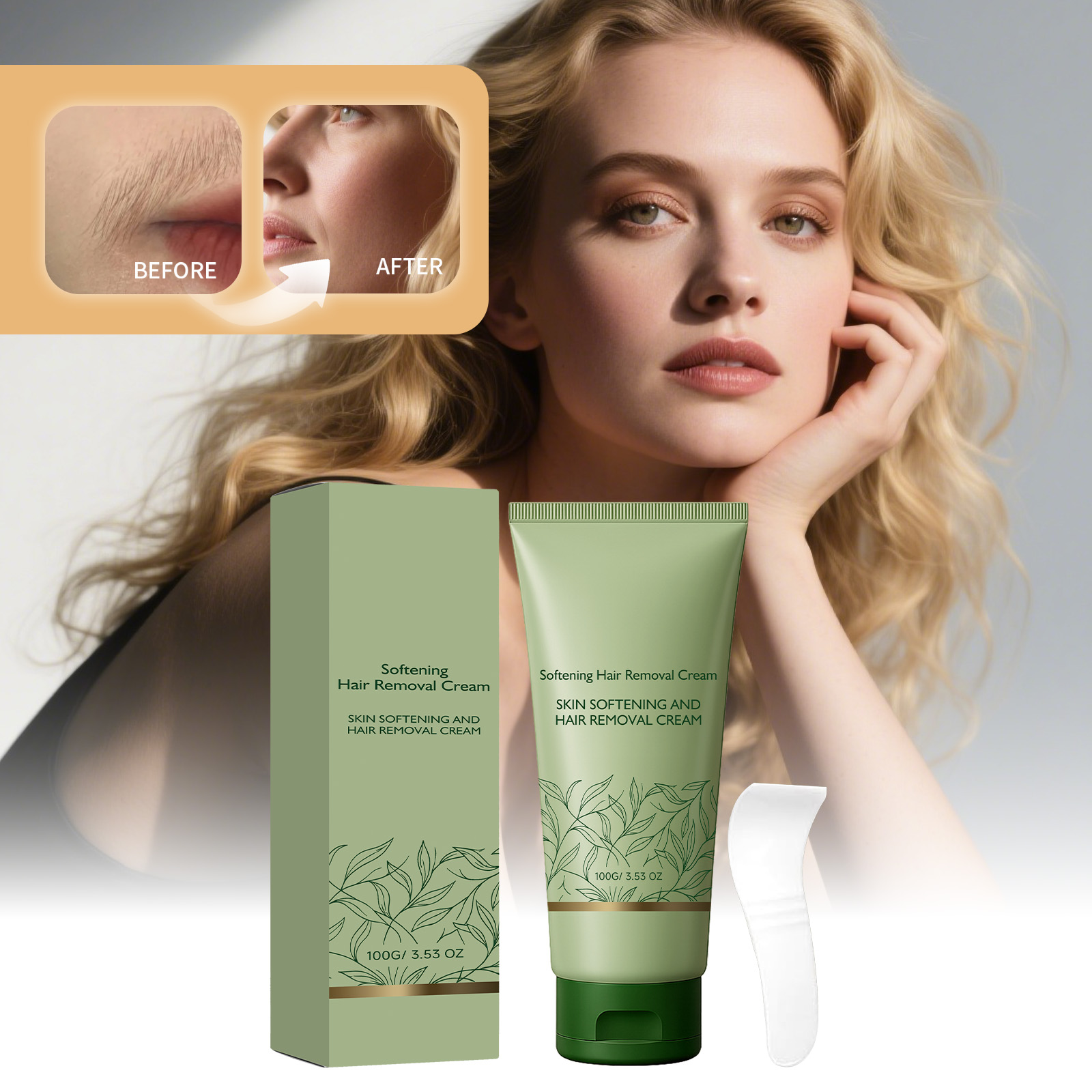 Smooth Hair Removal Cream Mild Formula Silky Skin Easy Use Multi Part Applicable Body Care