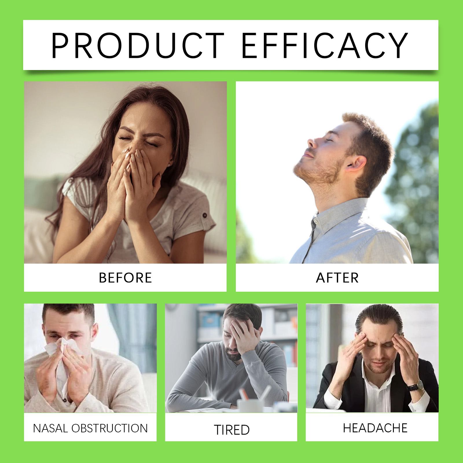 Nasal Inhaler Stick Mild Mint Clean Gentle Comfort Fresh Care Nose Inhale Daily Nose Tool