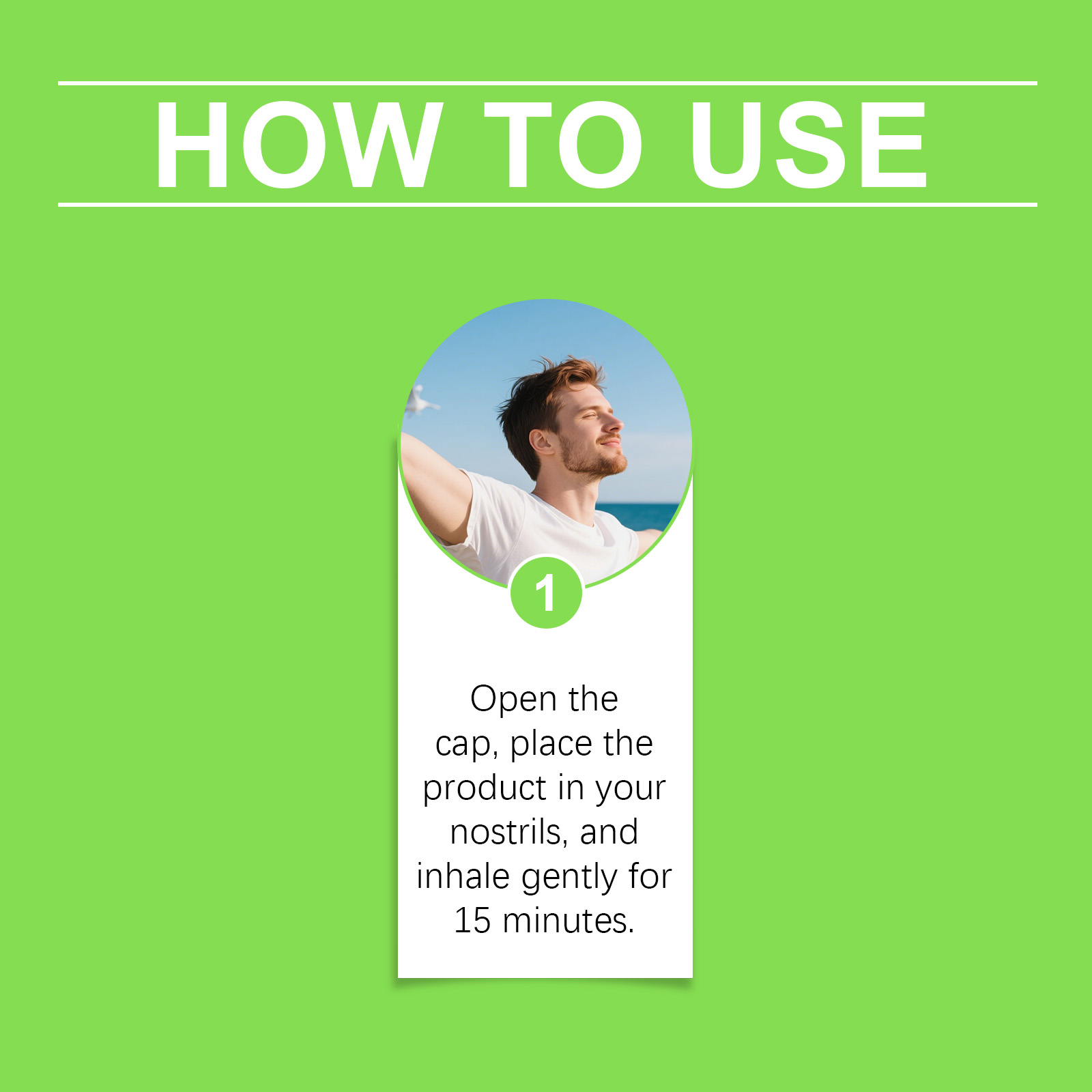 Nasal Inhaler Stick Mild Mint Clean Gentle Comfort Fresh Care Nose Inhale Daily Nose Tool