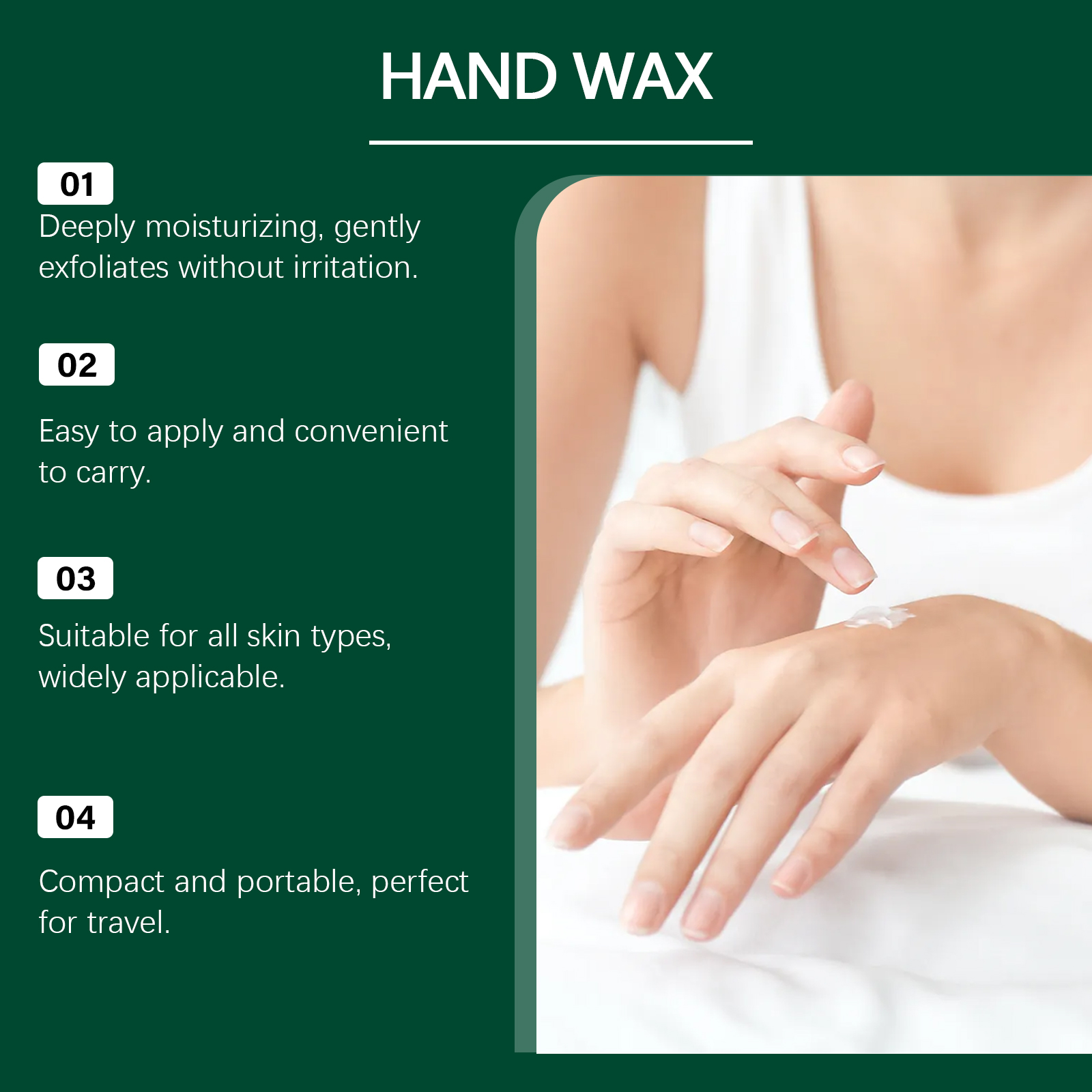 Chamomile Hand Wax Mild Nourishing Hydrating Soft Easy Absorb Delicate Dry Hand Skin Daily Hand Care