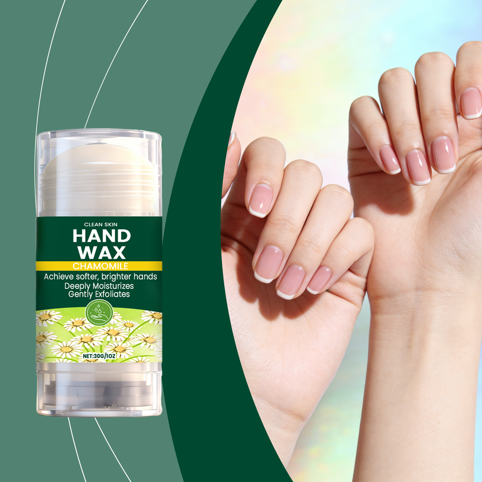Chamomile Hand Wax Mild Nourishing Hydrating Soft Easy Absorb Delicate Dry Hand Skin Daily Hand Care