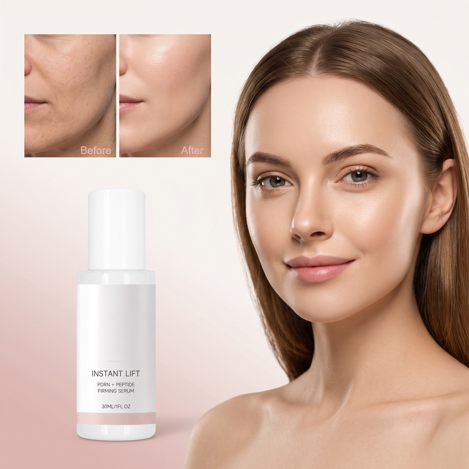 Facial Lifting Essence Liquid Light Texture Fast Absorb Soft Smooth Non Sticky Skin Care