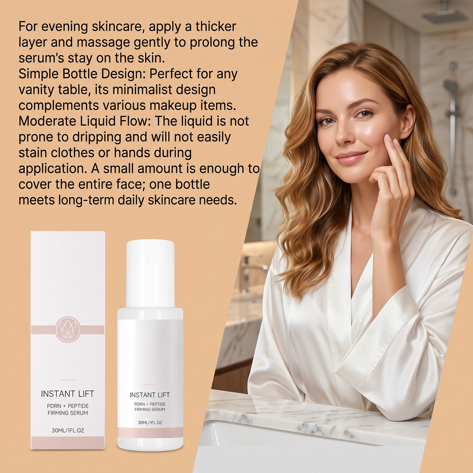 Facial Lifting Essence Liquid Light Texture Fast Absorb Soft Smooth Non Sticky Skin Care