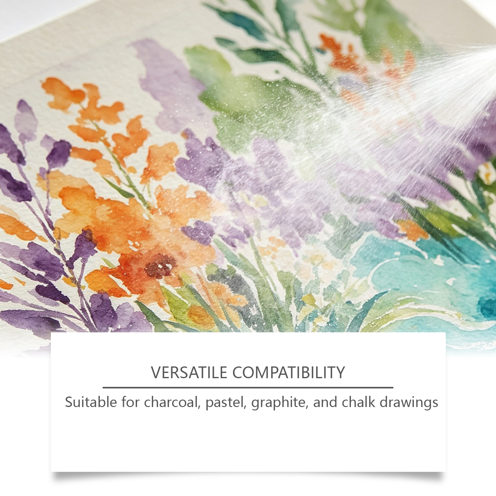 Fixing Spray Fine Art Sketch Pigment Fix Color Quick Dry Film Form Portable Care Drawing